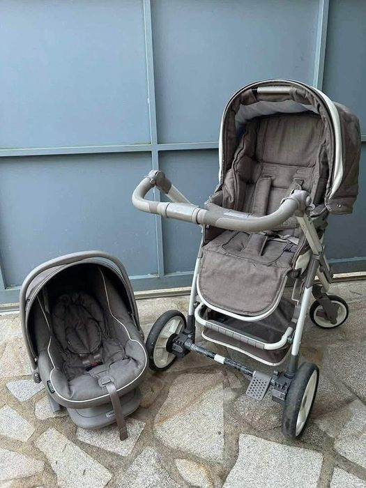 Carrinho de bebé trio bebecar c acessórios