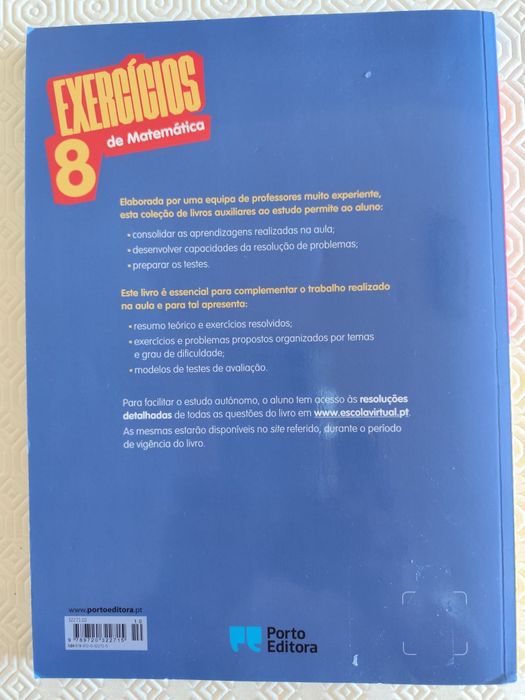Livro de apoio de exercícios de matemática 8⁰ano