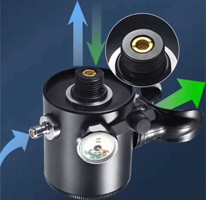 Набір для дайвінгу та снорклінгу з повнолицевою маскою та балон 0.5 л