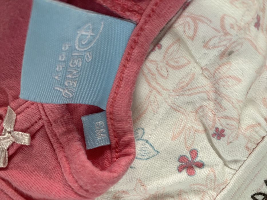 Zestaw bluzek z krotkim rękawem 62/68 Hello Kitty Minnie Mouse