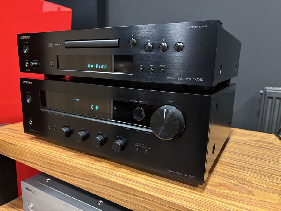 Onkyo TX-8020 + Onkyo C-7030 - amplituner stereo + odtwarzacz CD