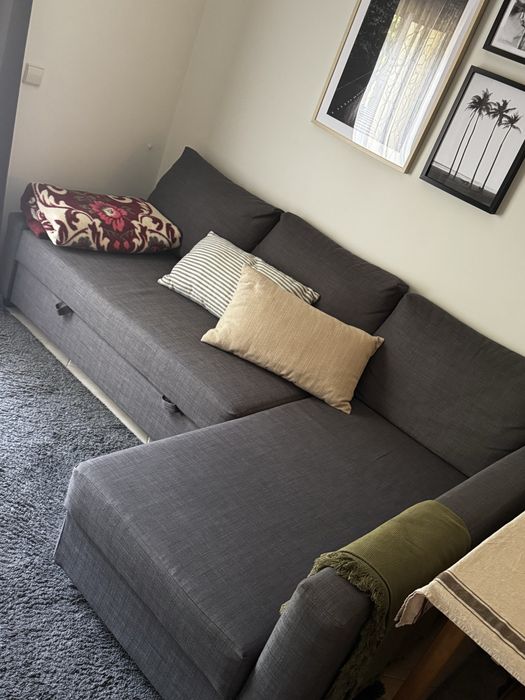 Sofa cama com arrumacao