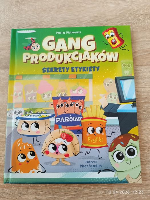 Książka Gang Produkciaków Sekrety etykiety