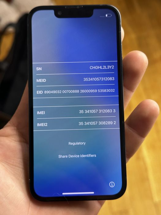 iPhone 13 mini 128GB Midnight Bateria 100%