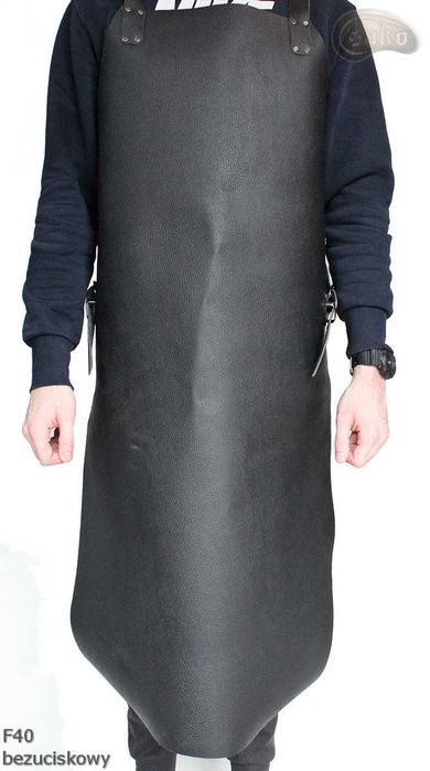 Skórzany fartuch ochronny F40 bezucisk.spawalniczy/grillowy/ ślusarski