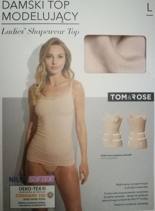 Nowy komplet bielizny modelującej L: top + majtki