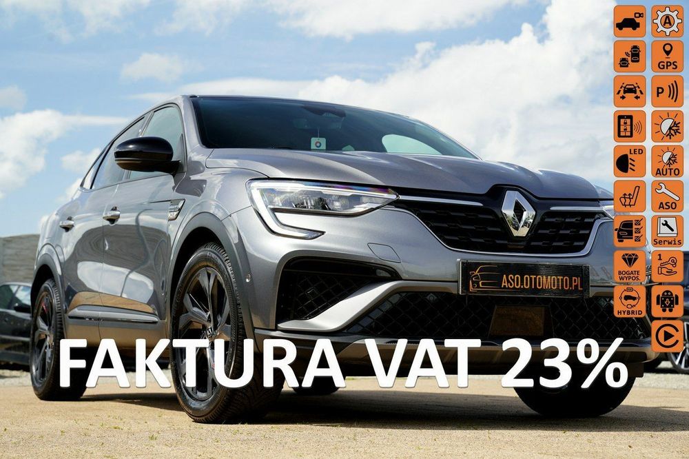 Renault Arkana RS line skora NAWI kamera BLIS grzane fotele i kierownica ful led max