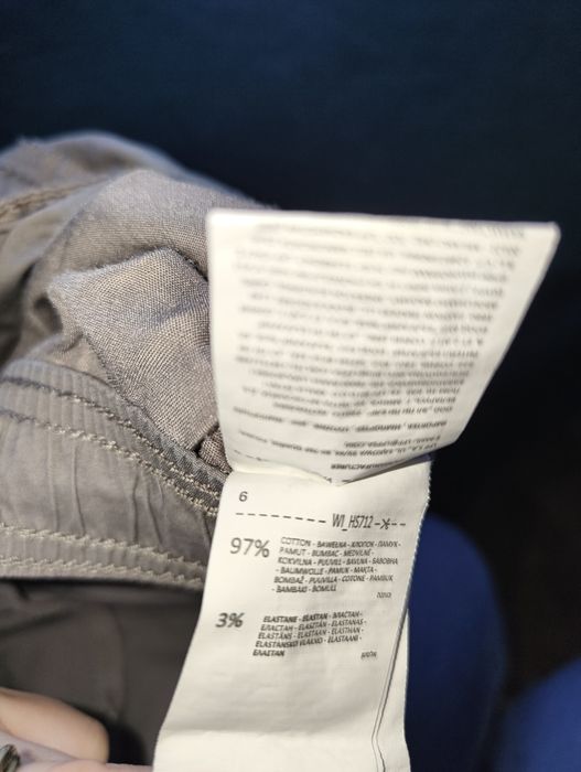 Spodnie materiałowe szare męskie