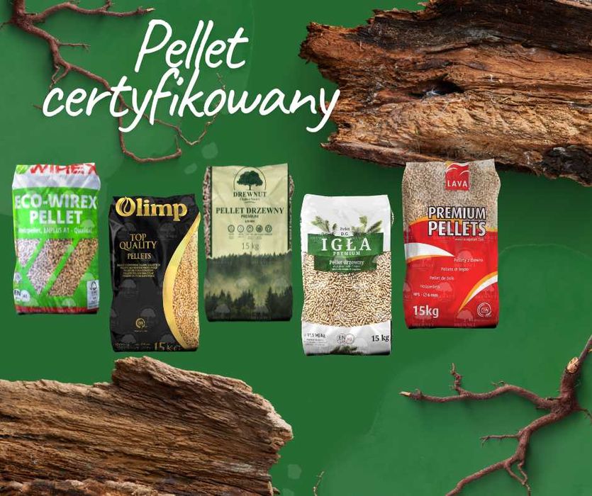 Pellet Drzewny Beskidy Igła Drewnut Olimp Lava Feniks Olczyk A1 A2 EnPlus