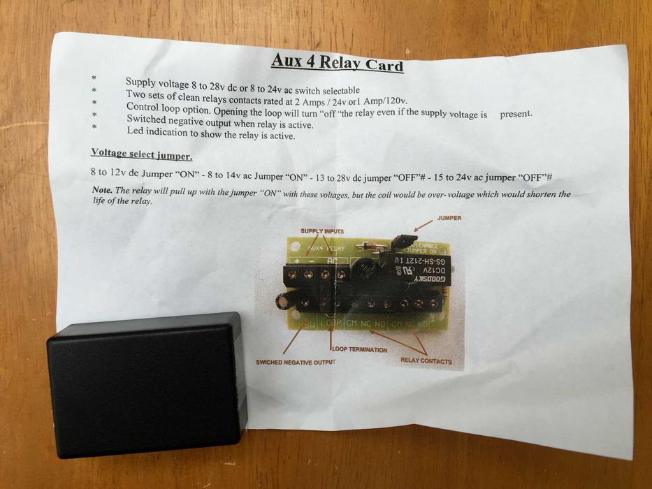 Domofon BPT Karta Auxiliary Relay Przełącznik