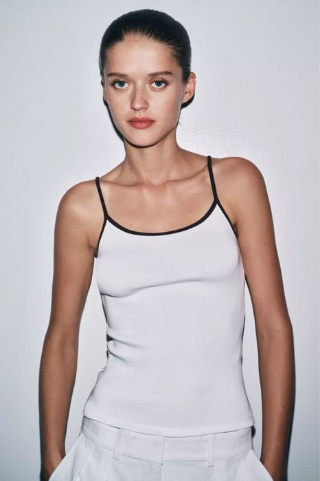 Майка на бретелях Zara