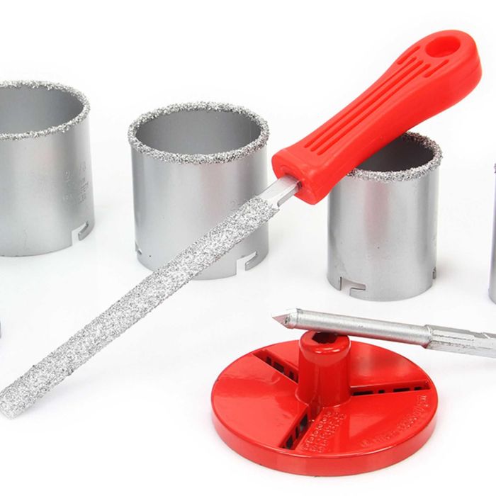 Otwornica Wielframowa + Pilnik walizka Zestaw Otwornice