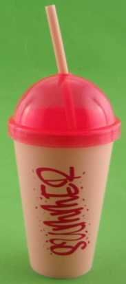 Kubek do szejków koktajli smoothie ze słomką rurką 500 ml