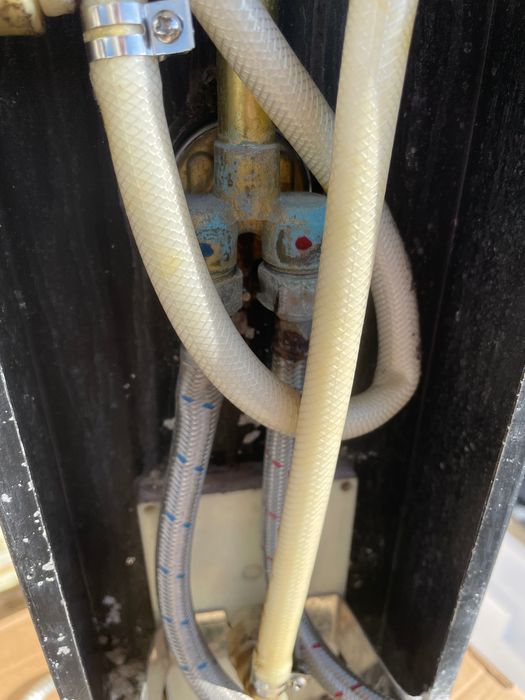 coluna de duche com chuveiro