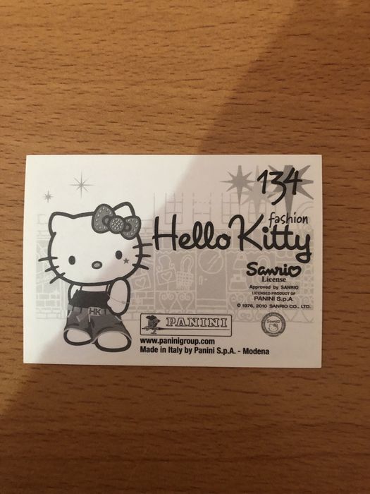 Cromos caderneta “Hello Kitty”