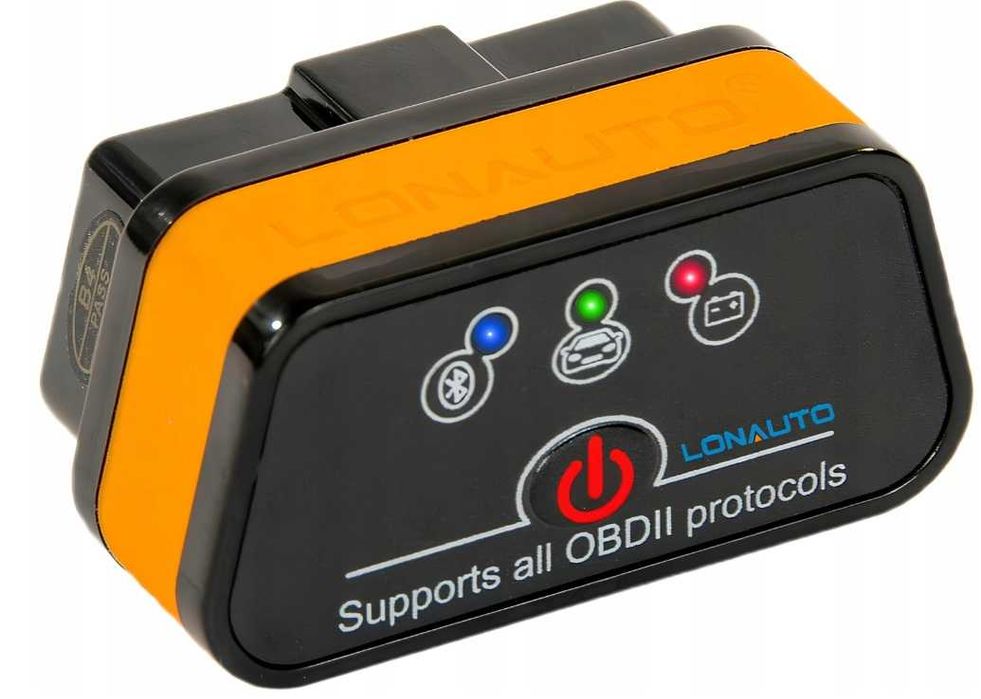 Interfejs diagnostyczny tester ELM327 OBD2 Bluetooth 4.0 Android iOS Polski - LONAUTO