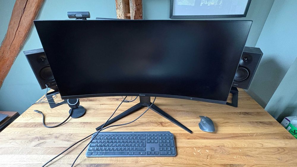 Monitor iiyama G-Master Red Eagle GCB3480WQSU-B1 34" UWQHD VA 180Hz (100Hz HDMI) 0,4ms Zakrzywiony Gamingowy