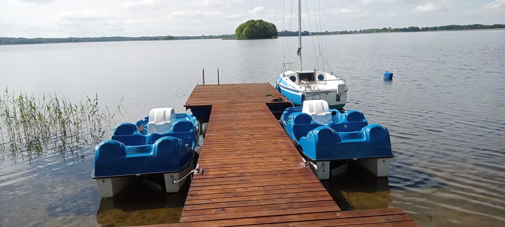 Domki z własną linią brzegową Mazury