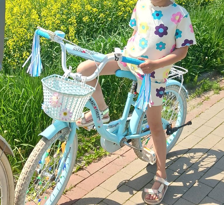 Rower dziewczęce  błękitny.
