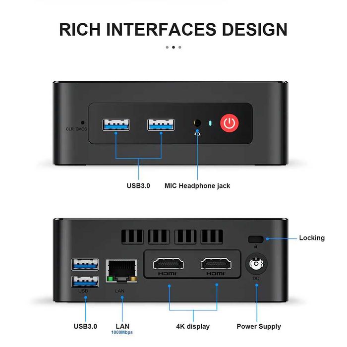 Beelink GK Mini Mini PC J4125 / RAM 8GB / SSD 512GB
