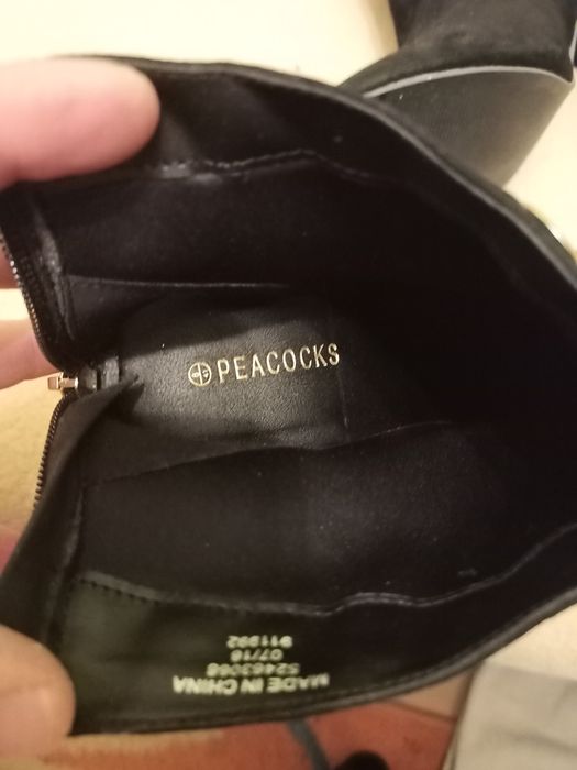 Buty kozaki firmy PEACOCKS roz. EU 41  warto !!