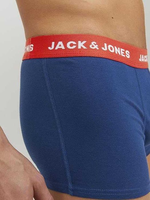Męskie Bokserki 5-Pak JACK & JONES Jaclee Bawełniane Surf The Web XL