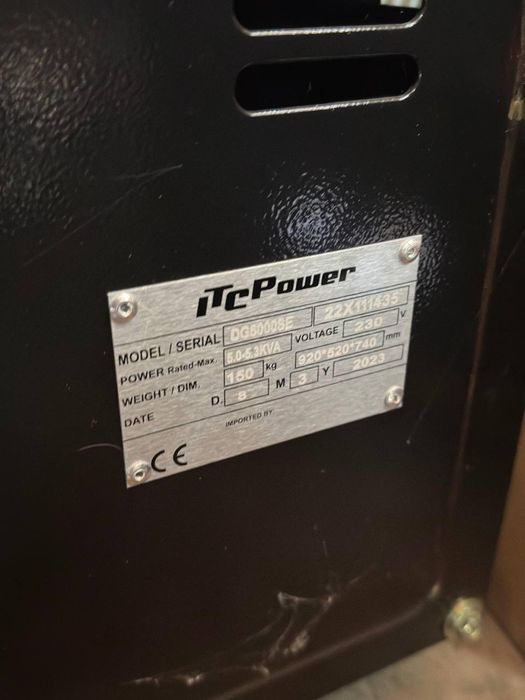 Дизельний генератор ITC Power DG6000SE 5.0–5.5 кВт / електростарт