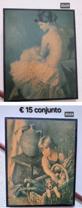 Conjunto de 2 quadros