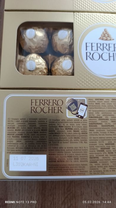 Zestaw. Cukierki Ferrero Rocher