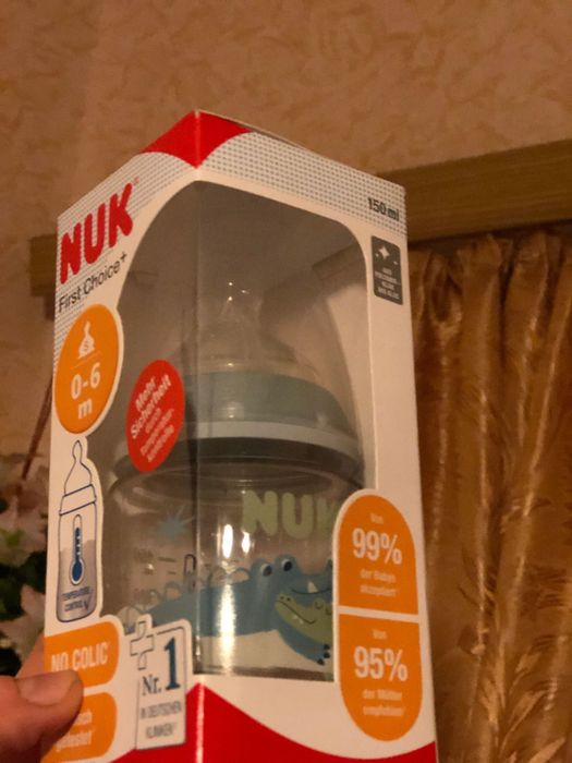 Новые бутылочки нові пляшечки Nuk 0-6 6-18 месяца