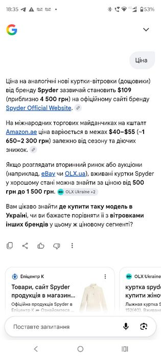Вітровка чорна Spyder