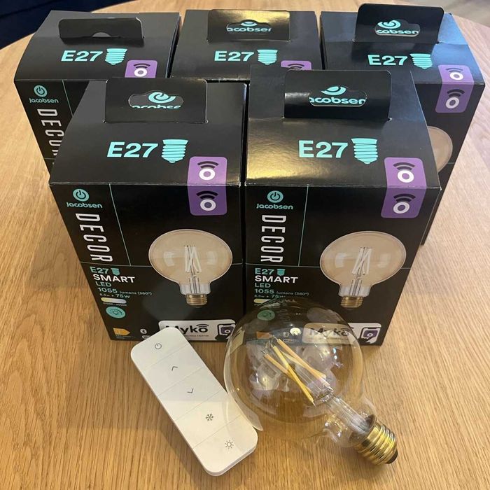 5x Inteligentne Smart Żarówki LED Jacobsen Myko (Castorama) + Pilot