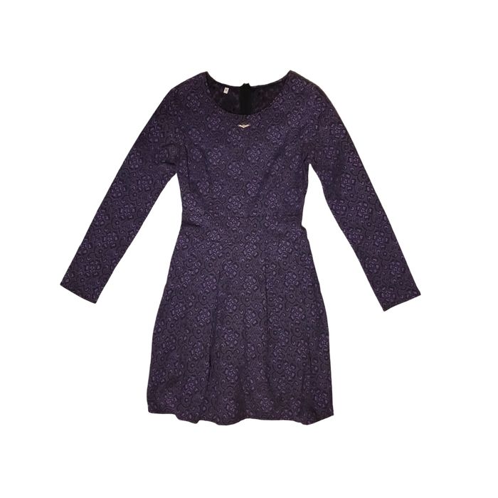 класичне фіолетове коротке плаття для дівчинки