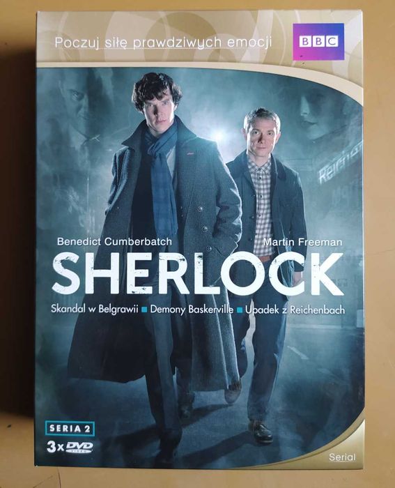 Sherlock serial BBC seria 2 Box 3 x DVD film