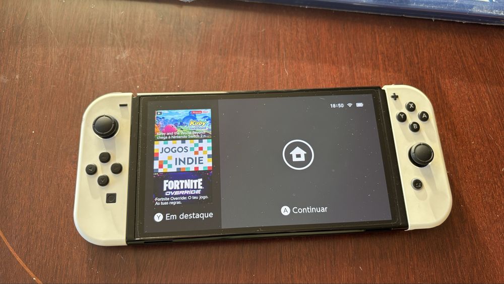 Nintendo Switch Oled Branca + Jogo Ring Fit Adventure + Película e Caixa de Transporte