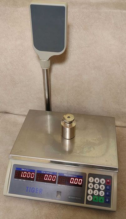 Весы торговые Tiger E, до15кг, RS232