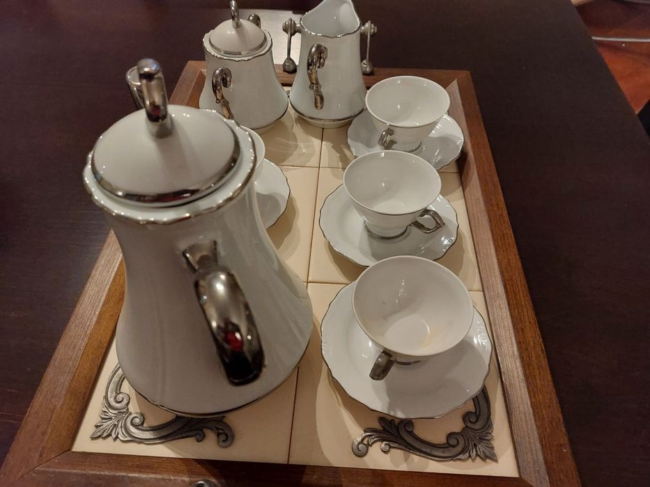Unused Tin Tea Set430894015882864644