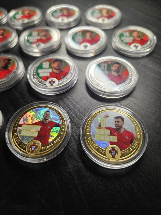 Coleção Icoins moedas FPF Portugal mundial 2026