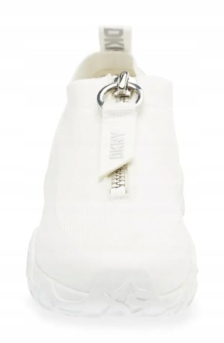 Dkny 39 Buty Damskie Kadia Zip Białe Sneakersy T858