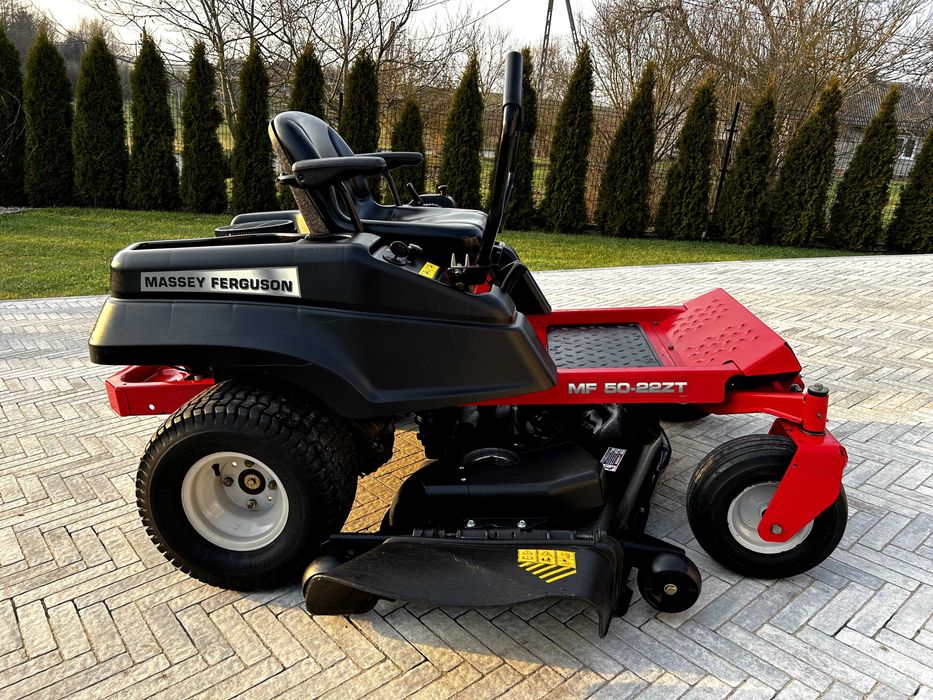 Kosiarka Traktorek ZERO TURN Massey Ferguson MF50-22ZT 127cm Silnik Kawasaki 22KM Piękny Stan