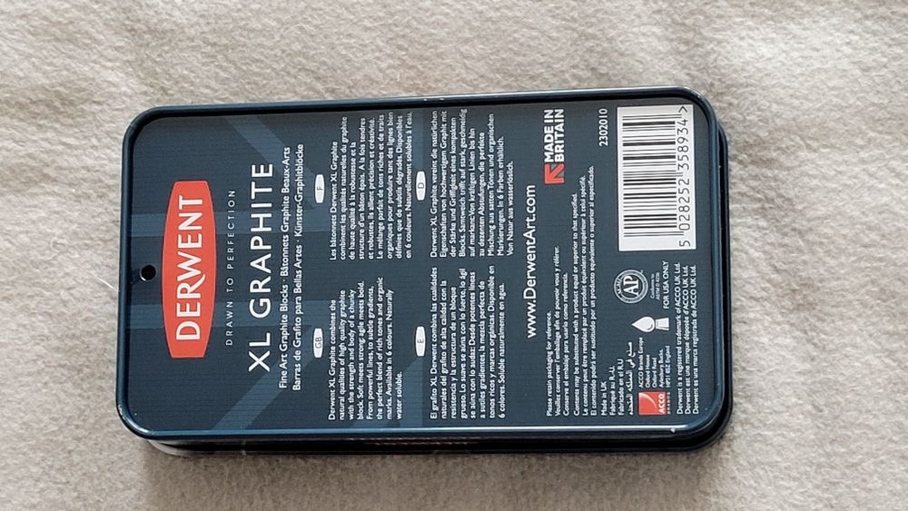 Derwent XL graphite błocks zestaw grafitów 6 szt.
