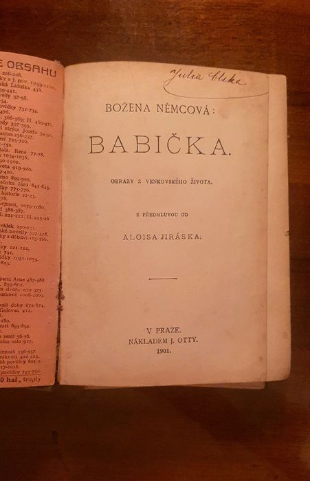 BABICKA - Bozena Nemecova  1901r. KSIĄŻKA