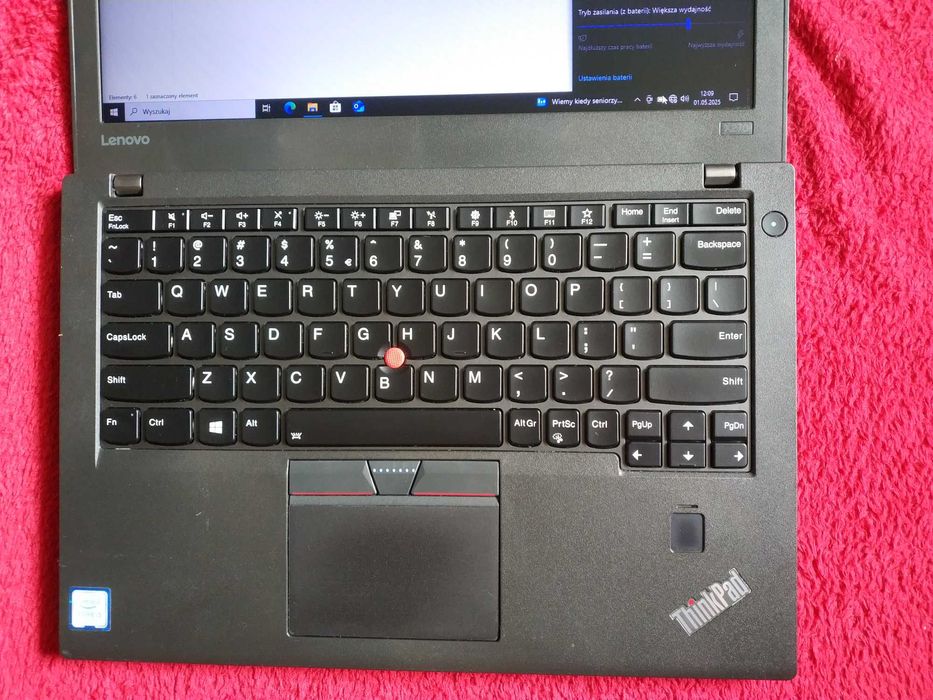 laptop 12" Lenovo x270 i5 8GBRAM podś klaw i czytnik lini papilarnych