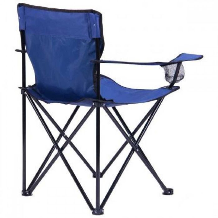 Стул раскладной со спинкой Camping quad chair HX 001 с подстаканником и чехлом для переноски