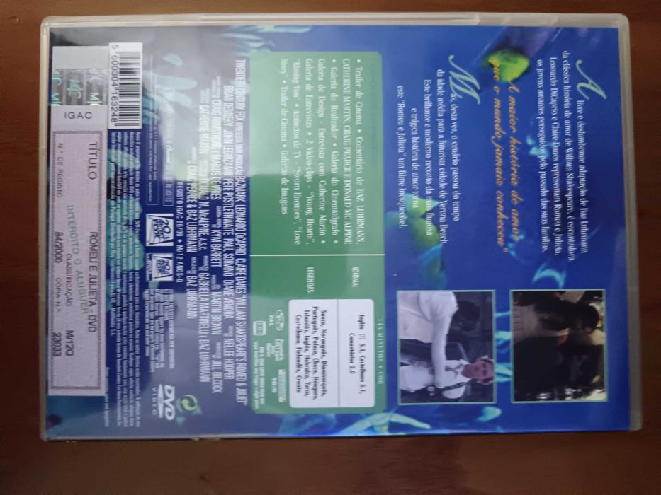filme dvd original - romeu e julieta