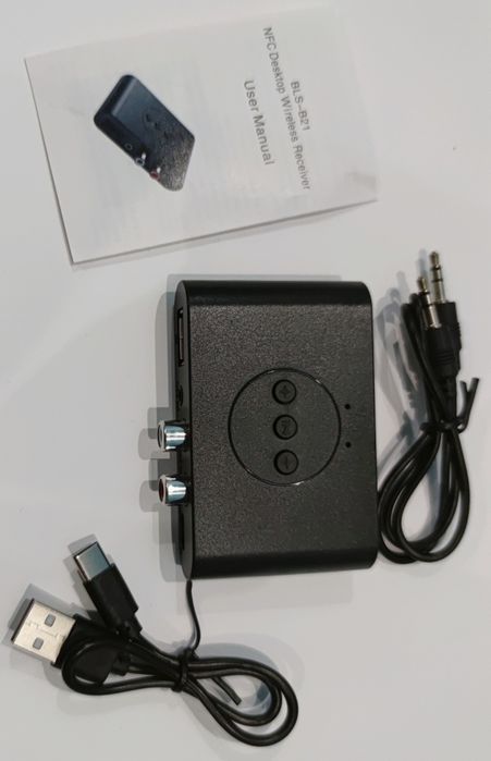 Bluetooth адаптер AUX 3,5 мм з мікрофоном+NFC