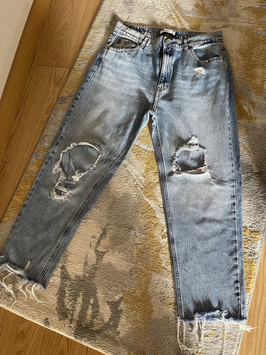 Calças mom fit mulher pull&bear