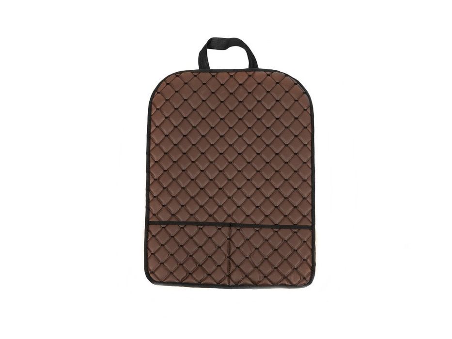 Органайзер на спинку сидіння ECO (1 шт, Коричневий з чорною ниткою)