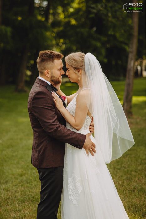 Blyszczaca suknia ślubna Justin Alexander 34/36