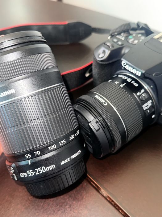 Canon 250D + 18-55mm + 55-250mm